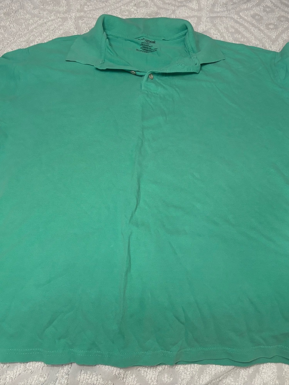 Men's Green Polo Shirt - Comfort Fit size 4xl